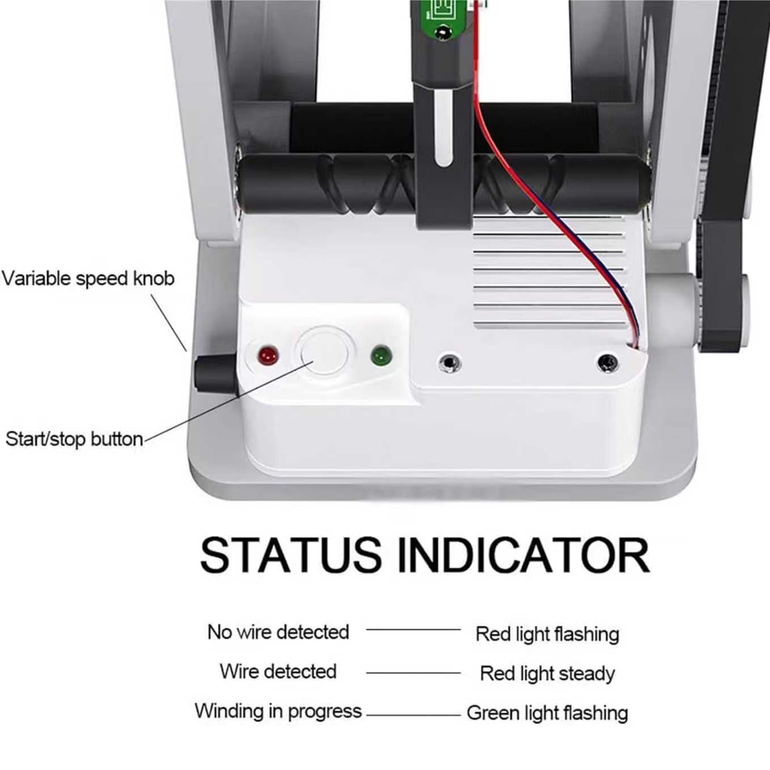 Bobinadora de filamento de impresora 3D, manivela y funcionamiento eléctrico con arranque inteligente para bobinas de 1 kg