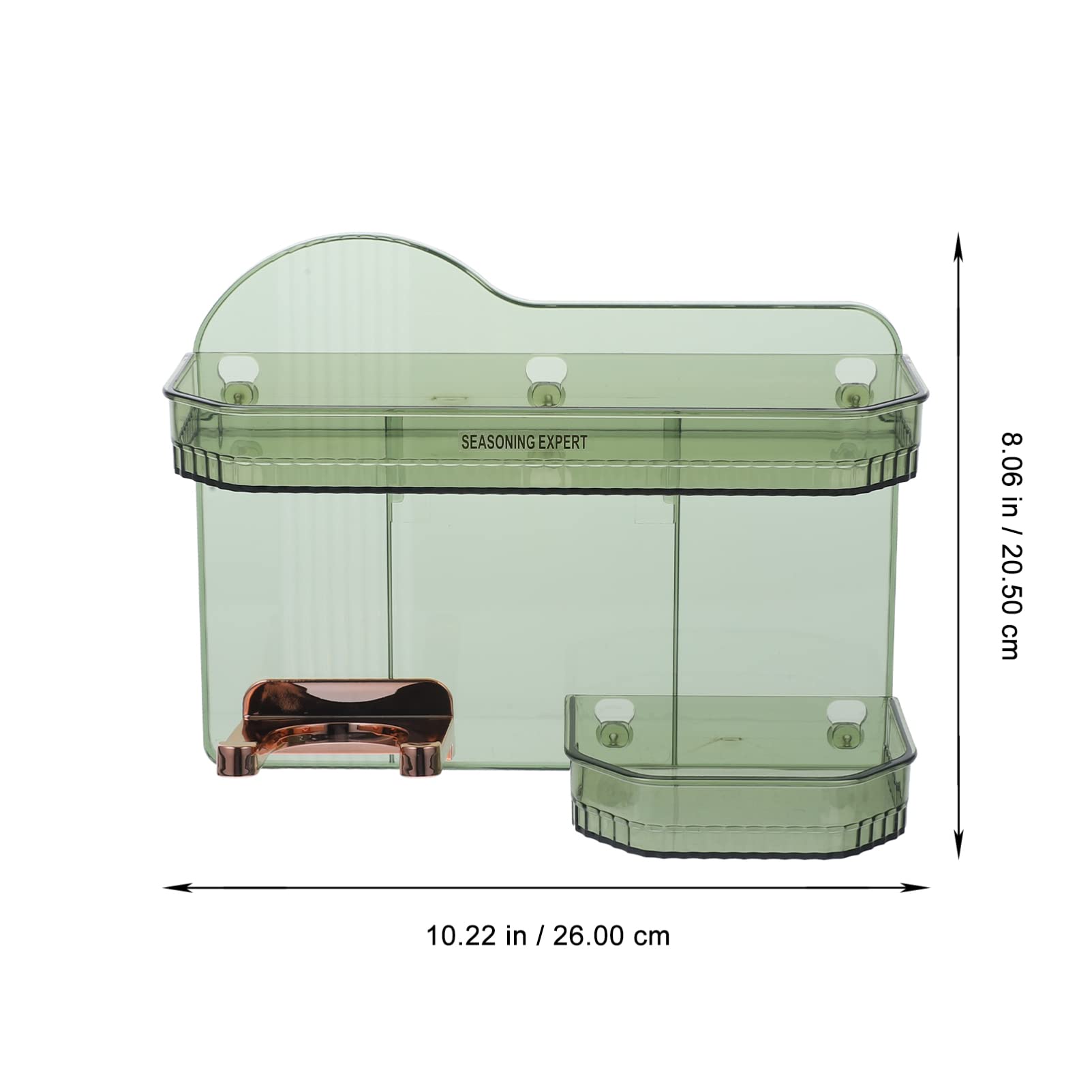 Estante Autoadhesivo Sin Perforación con Gancho para Secador De Pelo Organizador Decorativo De Jabón y Accesorios Diseño Elegante y