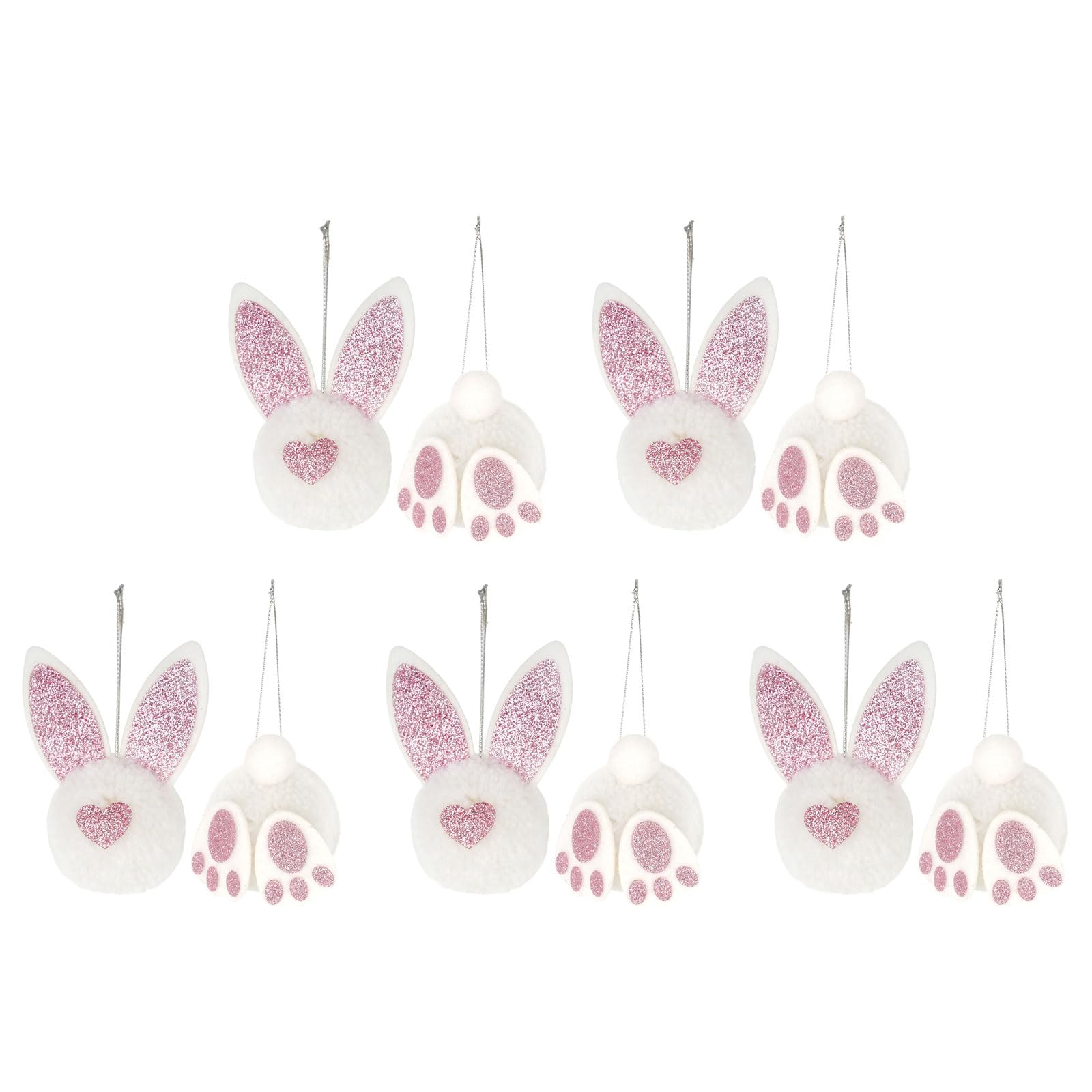 Tsophreniq Decorative Rabbits Butt Ears Hanging Accessories Easter Decoration Spring Party Supplies Seasonal Home Accessory Rabbits Ears Hanging Decoration