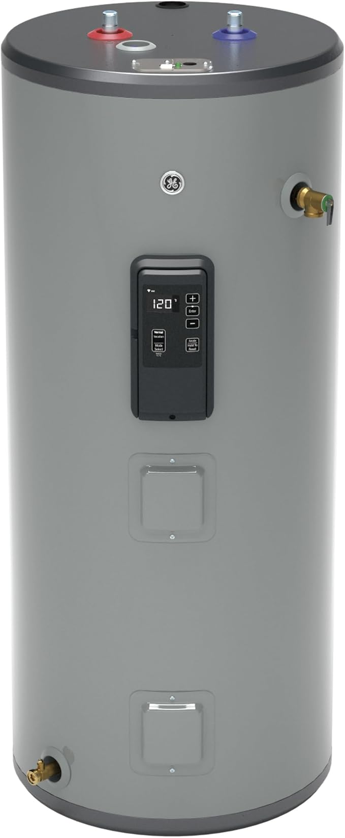GE Appliances Smart 40 Gallon Short 5500W Electric Water Heater,