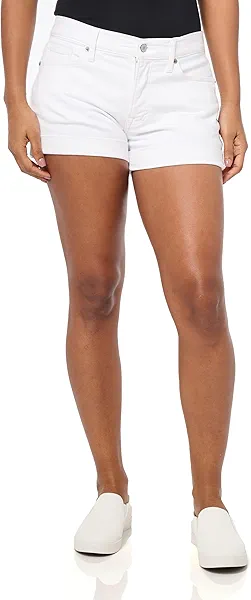 Lucky Brand Women's Mid Rise Ava Short, Bright White, 24