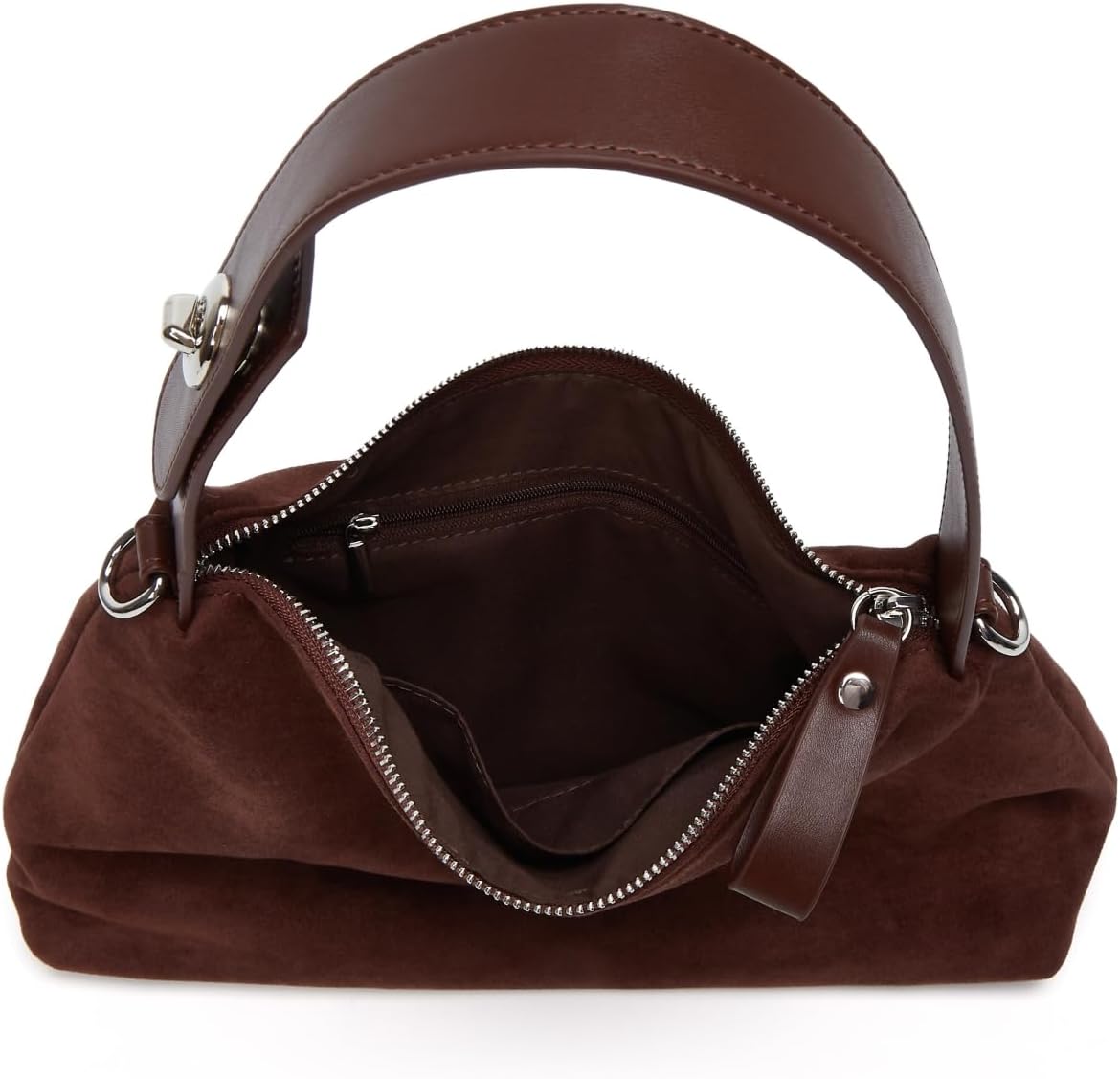 Women Suede Tote Bag Vintage Velvet Crossbody Bag 2025 Shoulder Bag Fall Winter Handbag Pillow Purse - Image 7