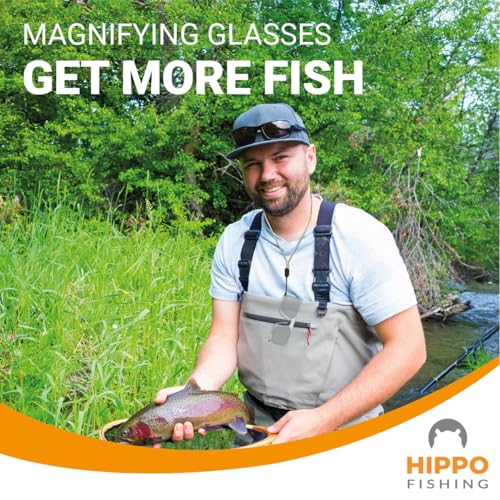 Ótica fina para pesca com mosca, lupa de nariz de encaixe para usar com uma mão. 8299