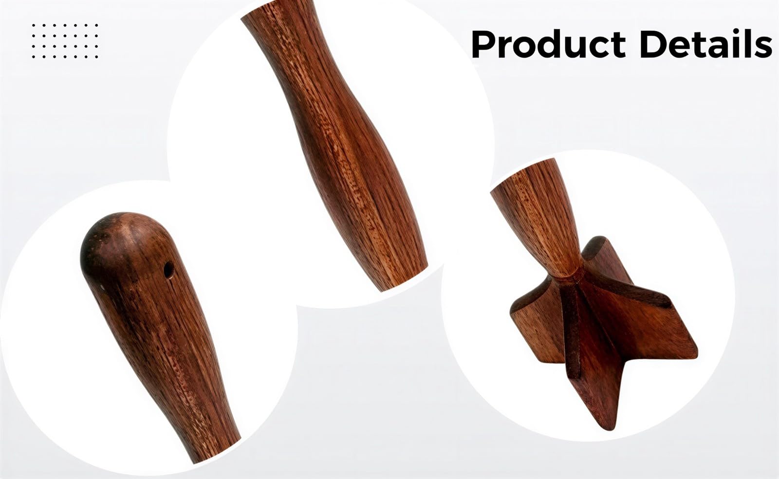 Kartoffelstampfer aus Holz, ergonomisches Küchenutensil aus Naturholz, Mehrzweck-Lebensmittelmixer und Zerkleinerer für Rinderhackfleisch und Kartoffelbrei, langlebiger V-förmiger Kopf