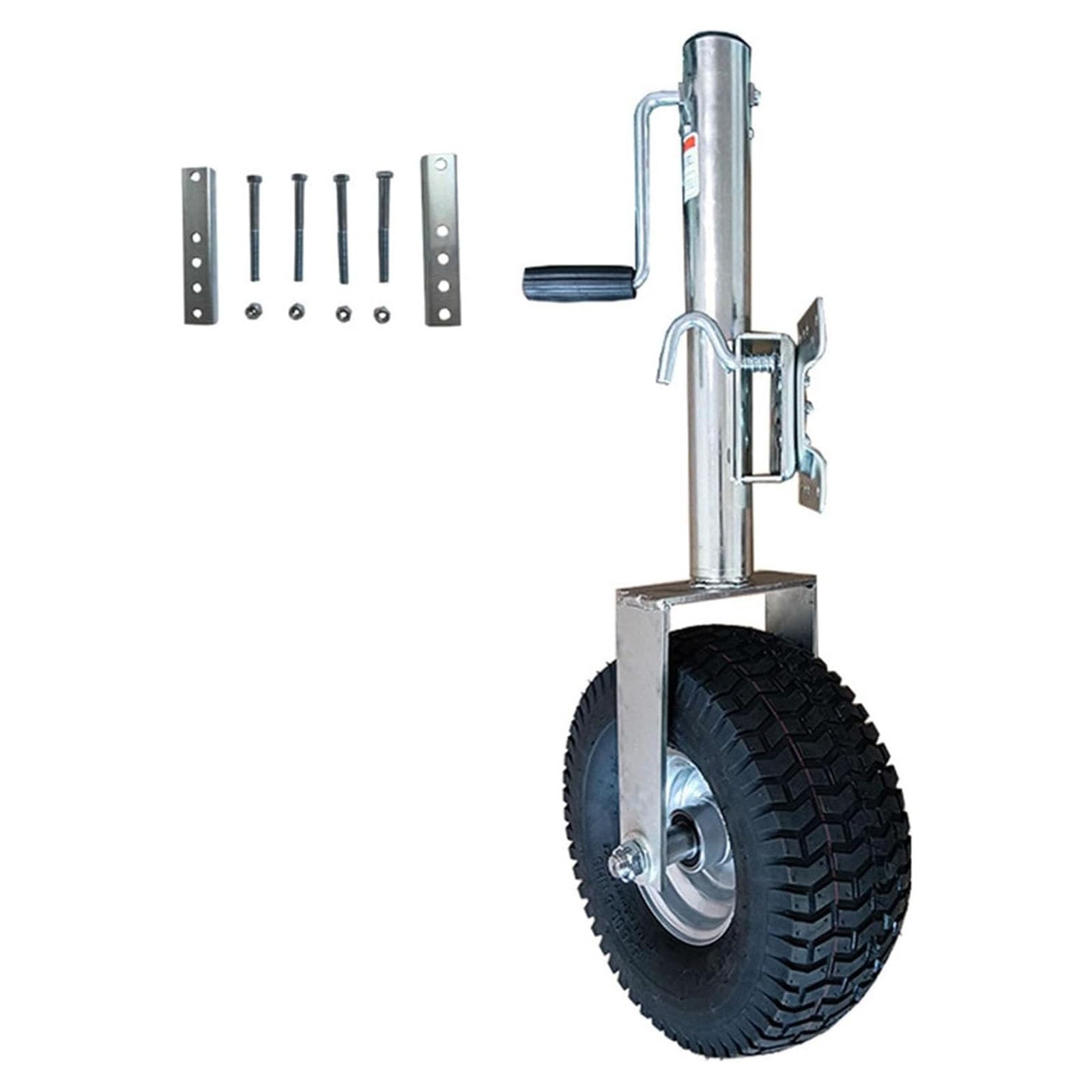 Koło Jockey Trailer Heavy Charge - Zestaw podpórki do przyczepy Jockey, koła do przyczepy plażowej, koło podporowe do przyczepy 34 cm, 900 kg, obciążenie pionowe 29 cm, do przyczep