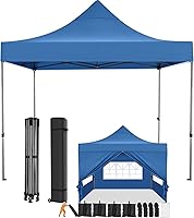 Vista 33 de COBIZI - Carpa emergente plegable de 10x20 pies con 6 paredes laterales, carpa resistente UPF 50+ para todas las estaciones, resistente al viento