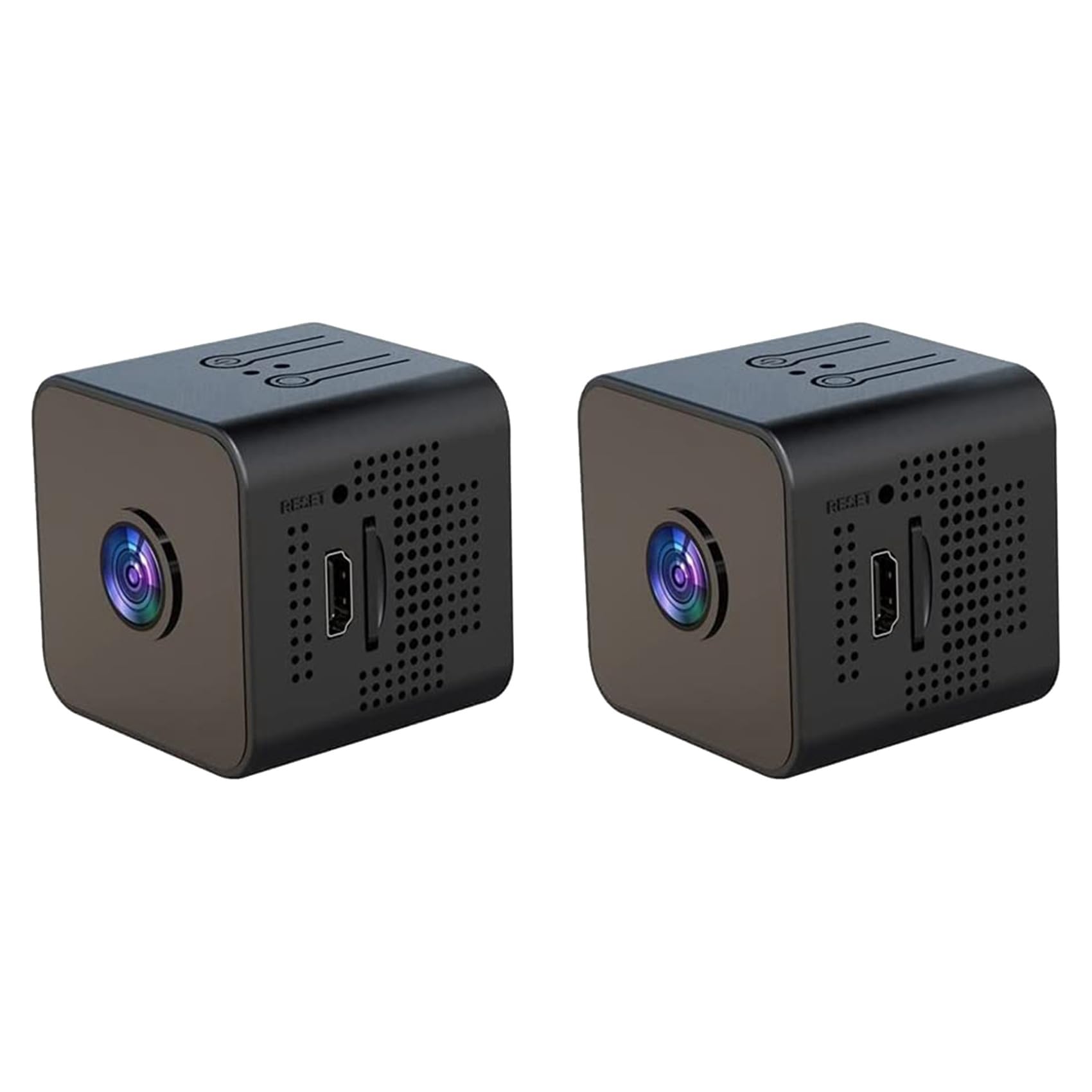 Hndhbfgrt Black 2X 1080P Wifi Camera Motion Sound Detector For Home,Indoor Night Vision Camera Car Cameras For Surveillance