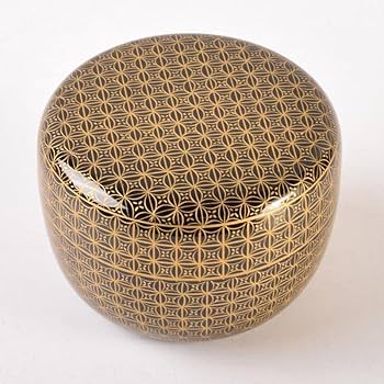 Amazon.co.jp: 茶道具 輪島塗 前志芸男作 沈金七宝文 平棗 共布