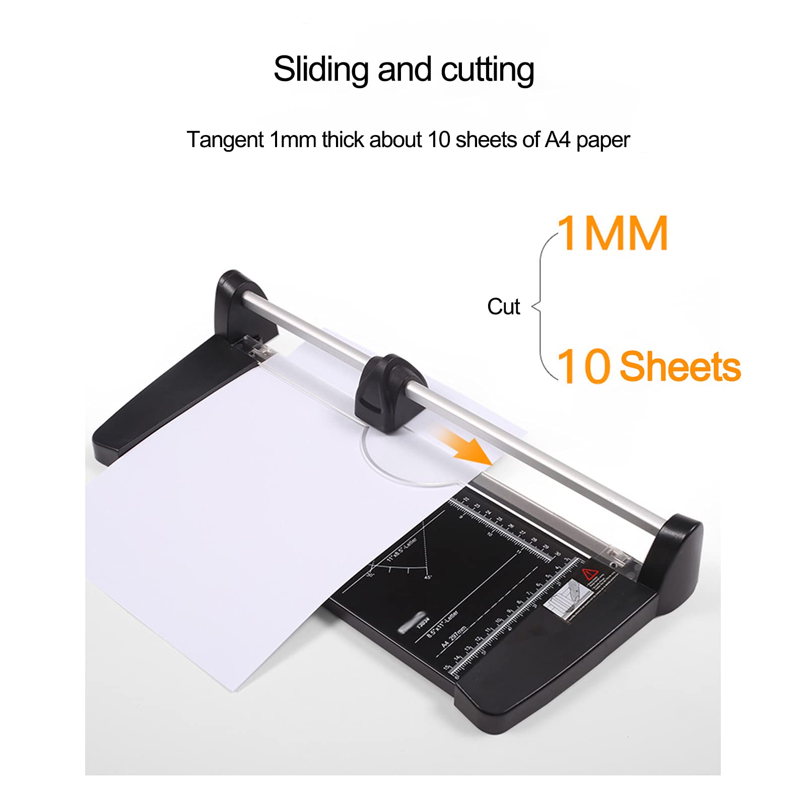 Taglierina Di Carta, Taglierina Di Carta Portatile A Ghigliottina, Taglierina Di Carta A Ghigliottina Per Scrapbooking Con Protezione Di Sicurezza Per Taglio Standard Di Carta A2 A4 A3, Foto O Etiche