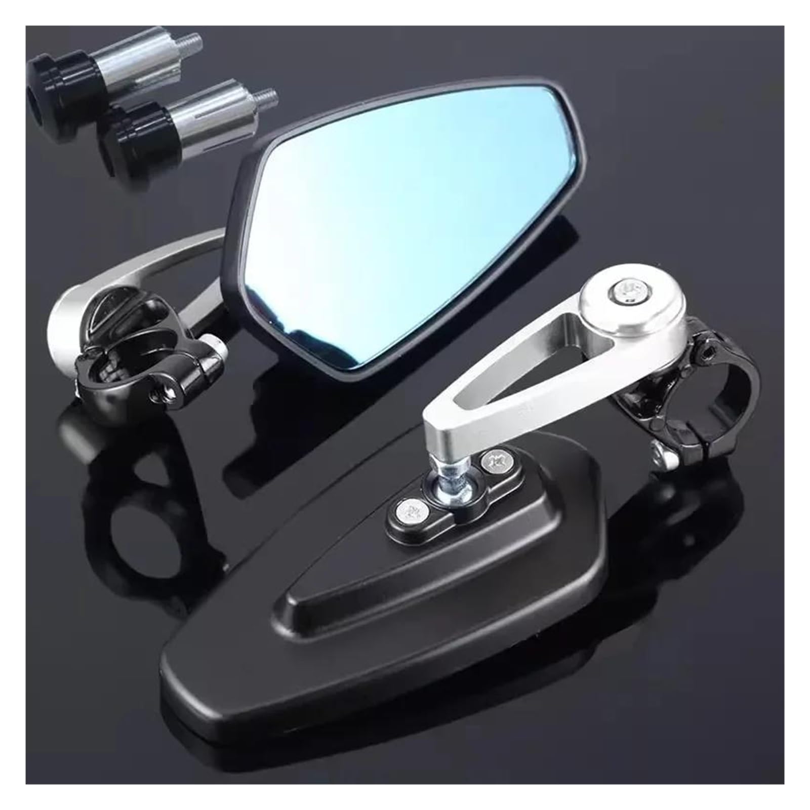 7/8" 22mm Lusterka Wsteczne Motocyklowe Boczne Dla Kierownicy Skutera Akcesoria