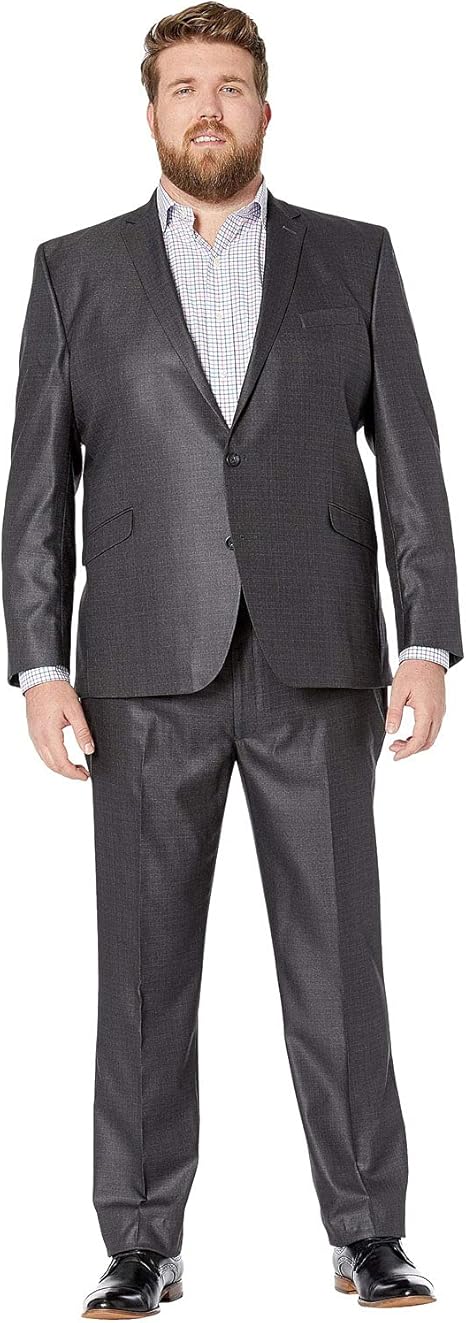 Kenneth Cole REACTION Men's Slim Fit Performance Suit in Extended sizes