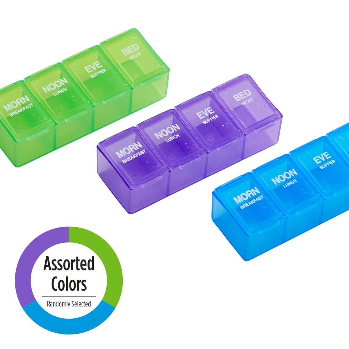 Snapklik.com : Daily Pill Case, Medicine Planner, Vitamin Organizer Box ...