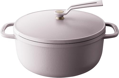Miniatura 38 de Olla para Horno Holandés Vermicular 2.0 | Olla de Hierro Fundido Esmaltada Ligera | 26cm (5.9 Qt) | No Tóxico | Compatible con Inducción | Horno
