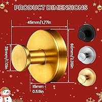 Vista 7 de Ganchos de ventosa para coronas de puerta, ganchos de acero inoxidable resistentes para corona de puerta delantera, reutilizables, sin taladrar