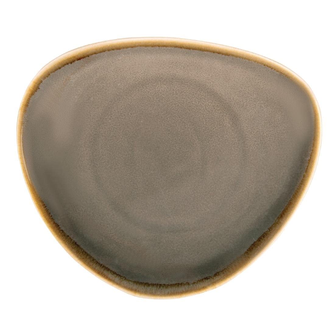 Olympia Kiln Smoke Tri Plate - 165mm 6 1/2" (Box 6)
