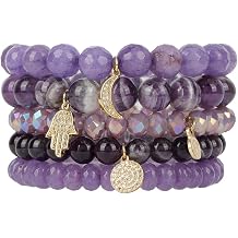 BuDhaGirl Chamonix 5 Bracelet Set Amethyst