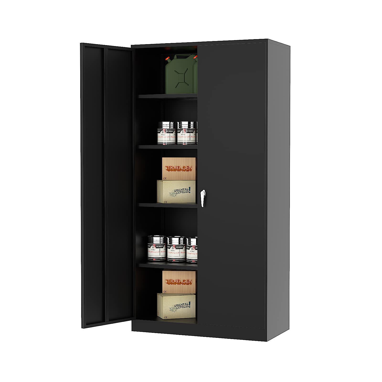 Buy Metal Storage with Locking Doors, 72'' H x 36" W x 18" D