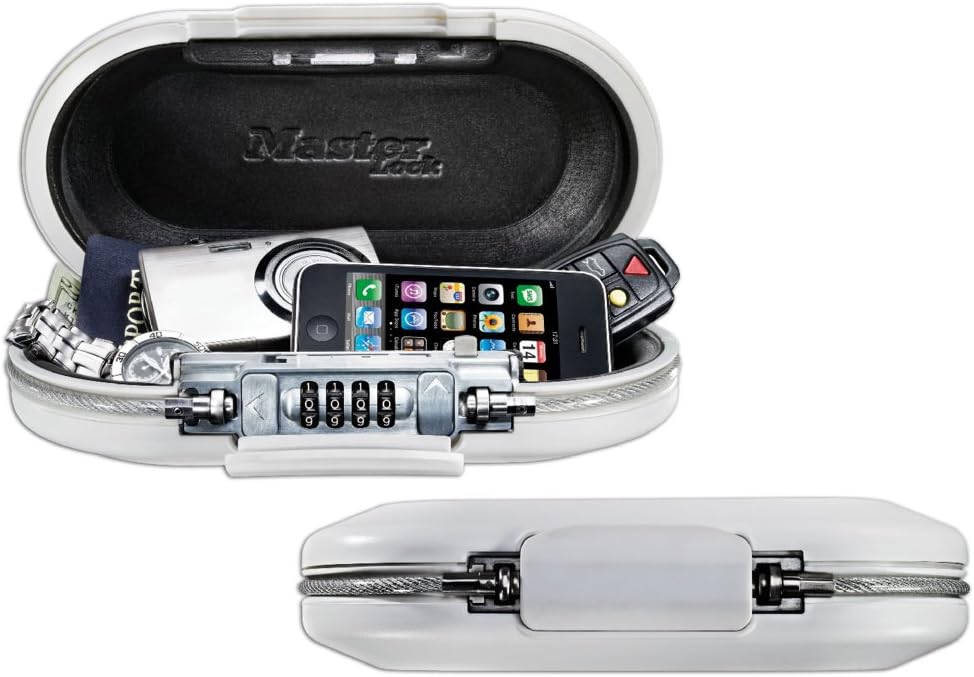 Master Lock 【正規輸入品】 ポータブルパーソナルセーフ ホワイト 5900DWHT