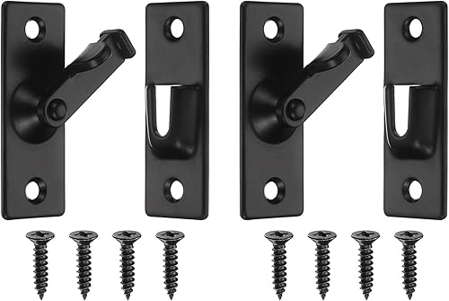 Paquete de 2 pestillos abatibles, acero inoxidable de 2.4 pulgadas con tornillos, cerraduras deslizantes de 90 grados para puerta de granero, cerca,