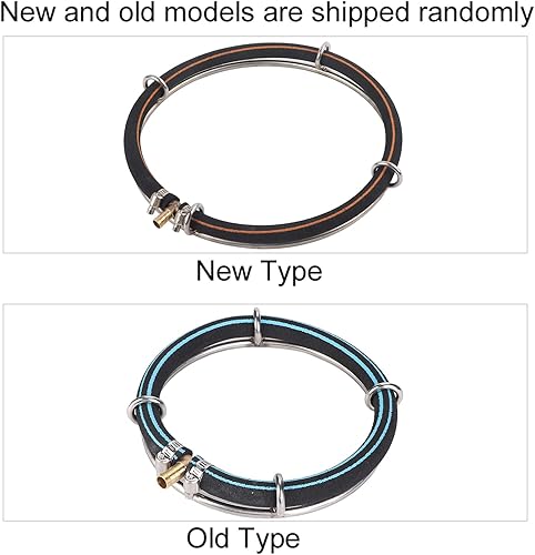 Miniatura 7 de TOPINCN Anillo difusor de burbujas de aire redondo para acuario, estanque de peces, oxigenación, burbujeador, aireador de piedra de burbujas, disco