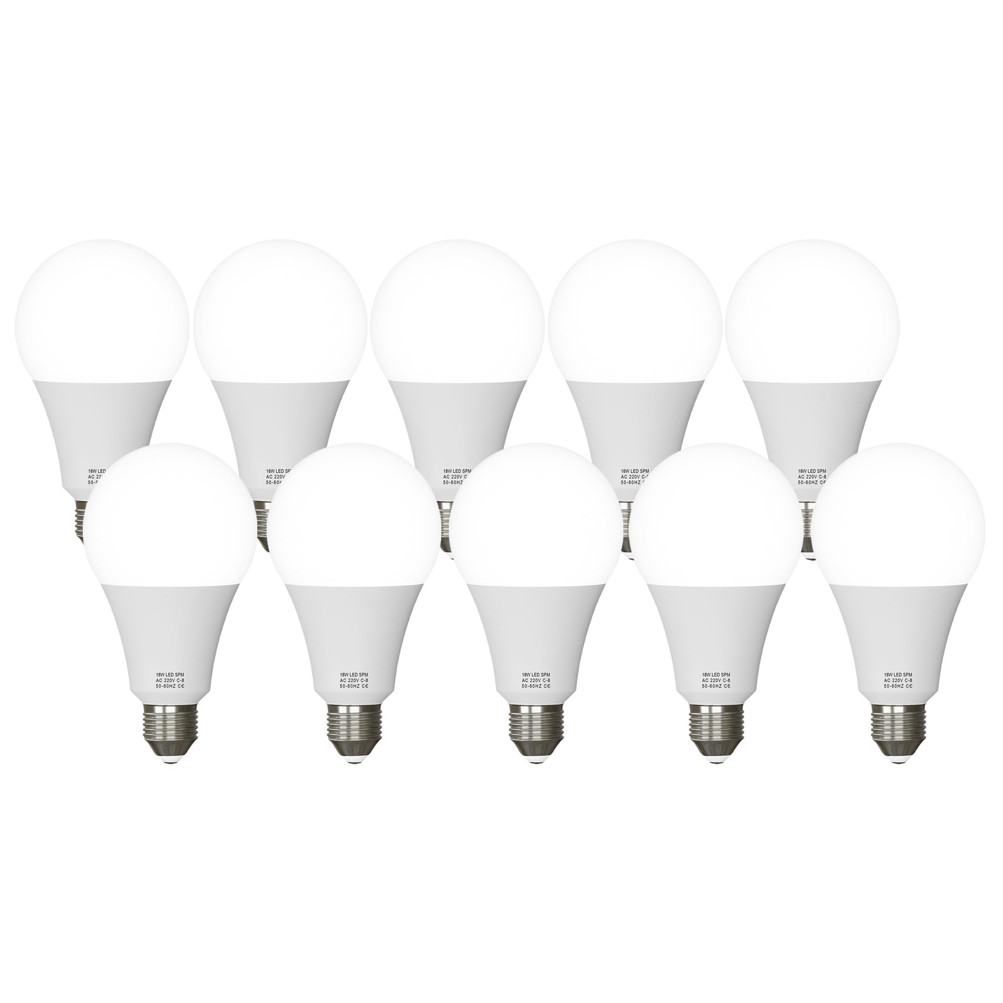 DC VOLTAGE E27 LED Light Edison Screw Bulb 18W, Warm White 3000K Daylight GLS Standard Energy Saving, Golf Ball Bulbs, 80Lm/W, Non-Dimmable, Pack of 10