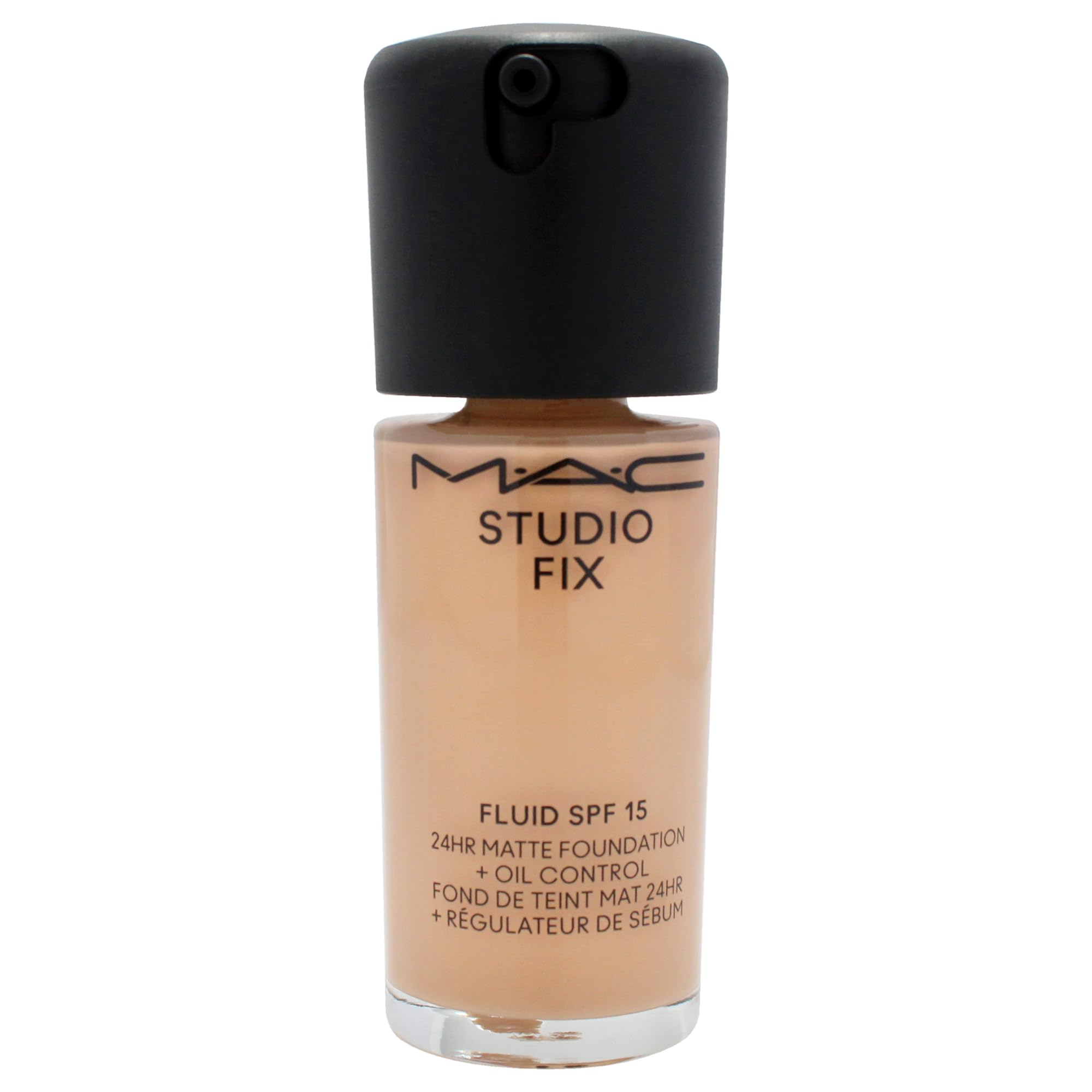 Studio Fix Fluid SPF 15 24Hr Matte Foundation Plus Oil Control - NC27 by MAC for Women - 1 oz Foundation, Cranberry, 30 g (Pack of 1) - Image 2