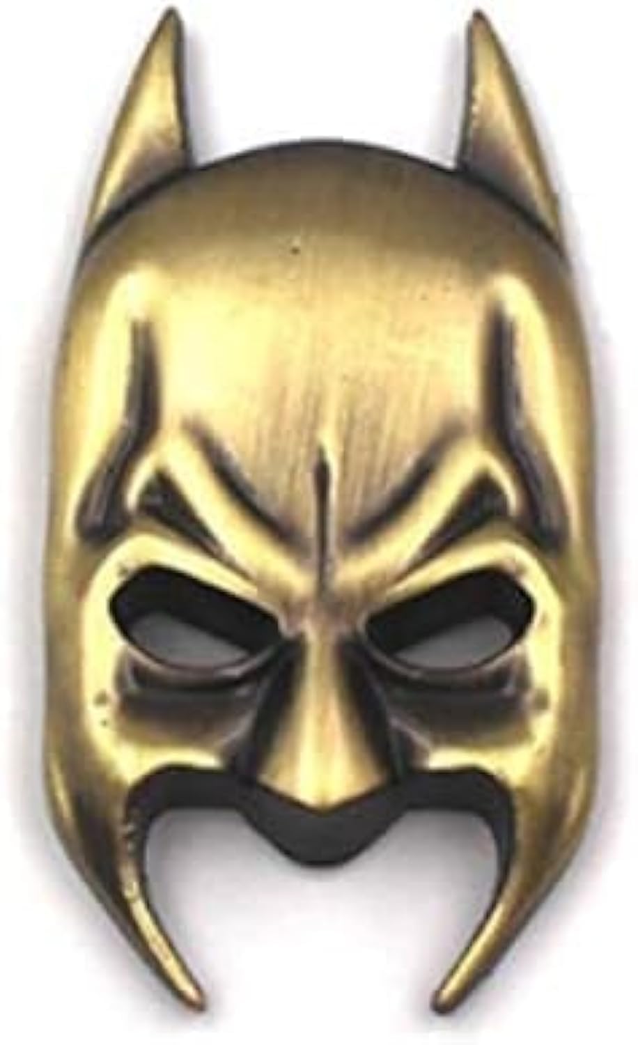 Bat man Mask 3D Metallic Sticker Emblem (Gold Bat)