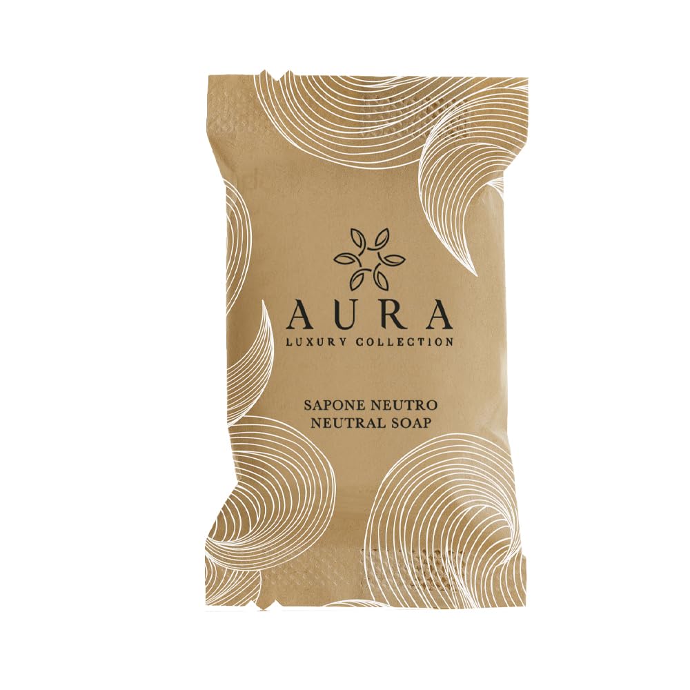 Aura Luxury Collection® Kit cortesia B&B 150pezzi: 50 bustine shampoodoccia 20ml, 50 bustine igiene intima 20ml, 50 saponette 20gr +OMAGGIO 500 fasce garanzia igiene WC e 12 appendiporta don't disturb