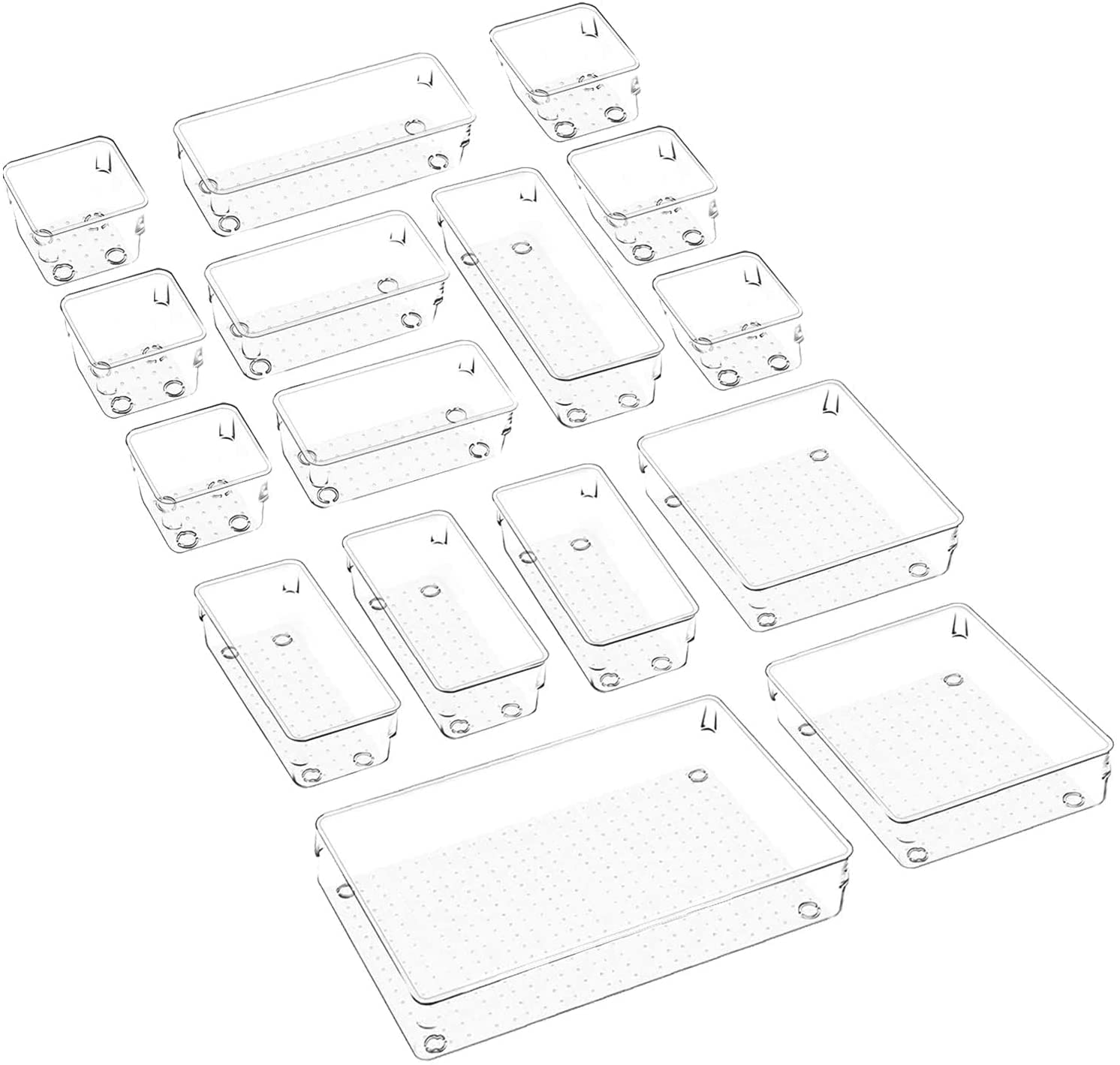 See full amazon price history chart for Kienlix Desk Drawer Organizers Trays Set Clear Plastic Storage Bins Bathroom Drawer Tray Dividers Vanity Trays Organizer for Bedroom Dresser Makeup Kitchen Utensil Office (16pc Set) Kienlix Desk Drawer Organizers Trays Set Clear Plastic Storage Bins Bathroom Drawer Tray Dividers Vanity Trays Organizer for Bedroom Dresser Makeup Kitchen Utensil Office (16pc Set) (B0BP7B89NQ) Amazon Price History, Amazon Price Tracker