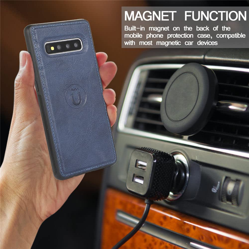 Funda Tipo Billetera para Samsung Galaxy S22 S21 S20 FE S10E S9 S8 Note 20 10 9 8 Ultra Plus Funda de Cuero con Ranura para Tarjeta magnética, Verde, para Galaxy S21