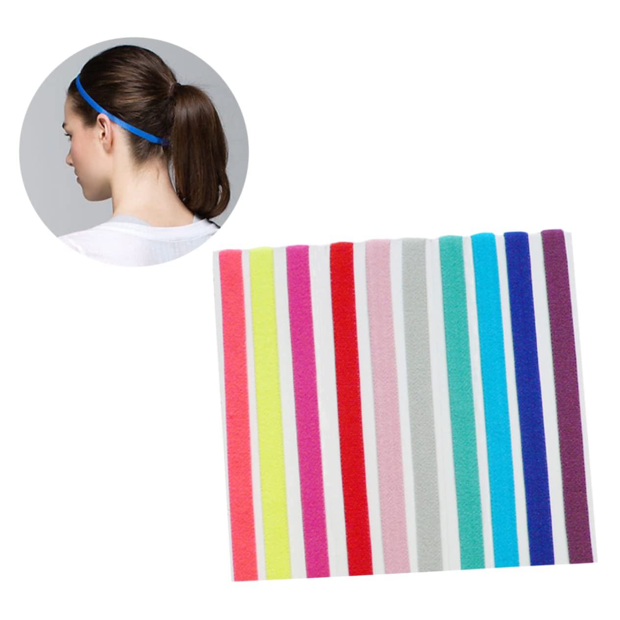 30 Pezzi Fasce Yoga Fascia Da Tennis Fasce Sportive Comode Fasce Esercizio Fascia Sport Fascia Per Fascia Per Il Fitness Da Corsa Cavo Elastico Copricapo Accessori Per