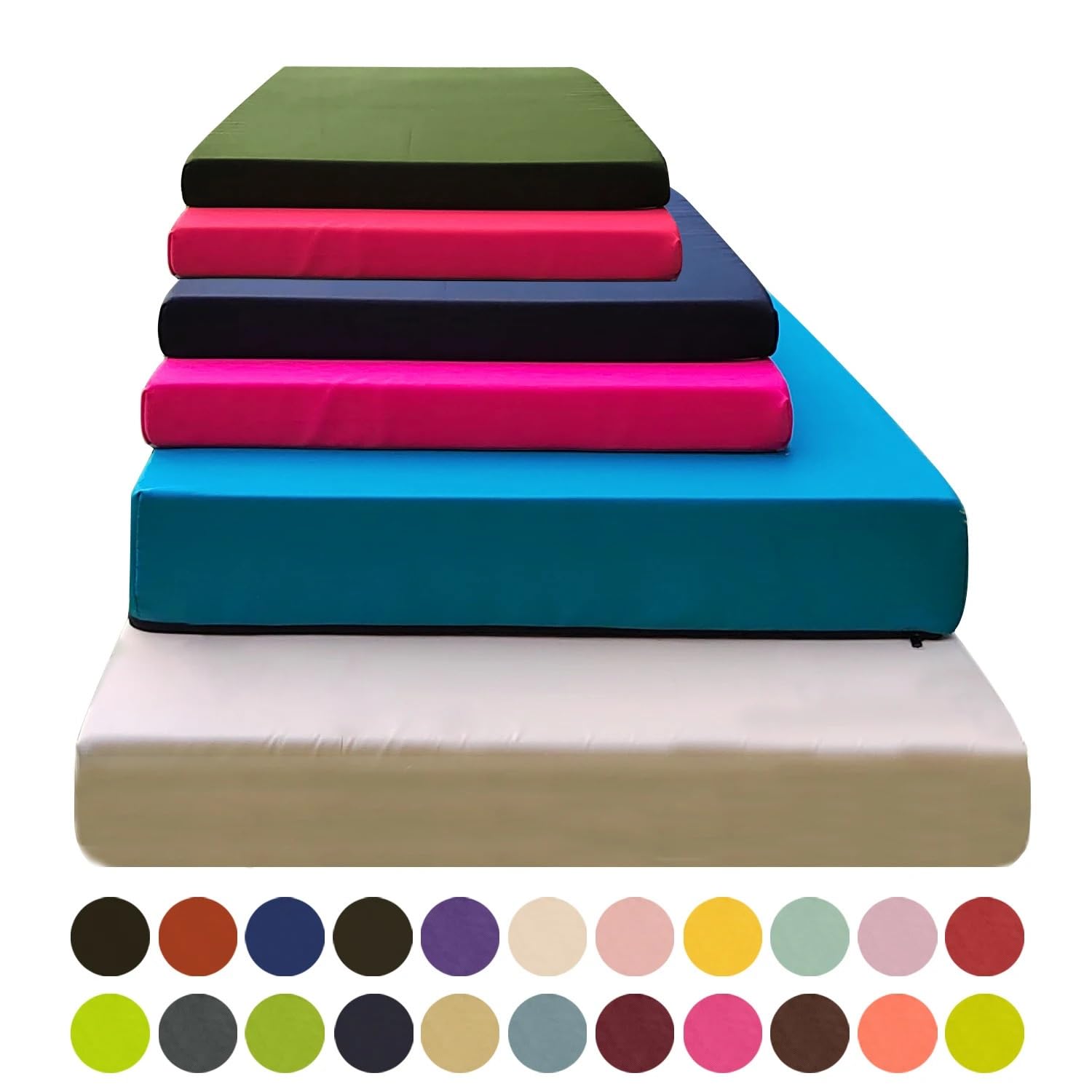 Cojín para coxis Cojín de exterior personalizado, cojines de banco, cojín de asiento de sofá 50D para tumbona de jardín, silla de playa, sofás de balcón Cojín de Asiento(Color:14,Size:100x30x5cm)