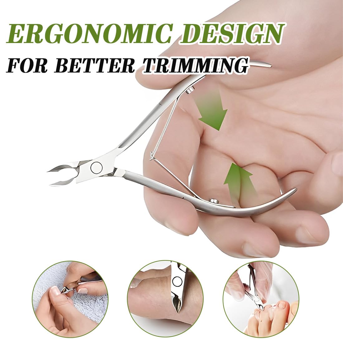 Tronchesino Cuticole Professionale in Acciaio Inossidabile per Pedicure e Manicure
