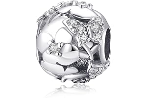 Symretie 925 Sterling Silver Dangle Charms Beads, Compatible with Pandora Bracelets