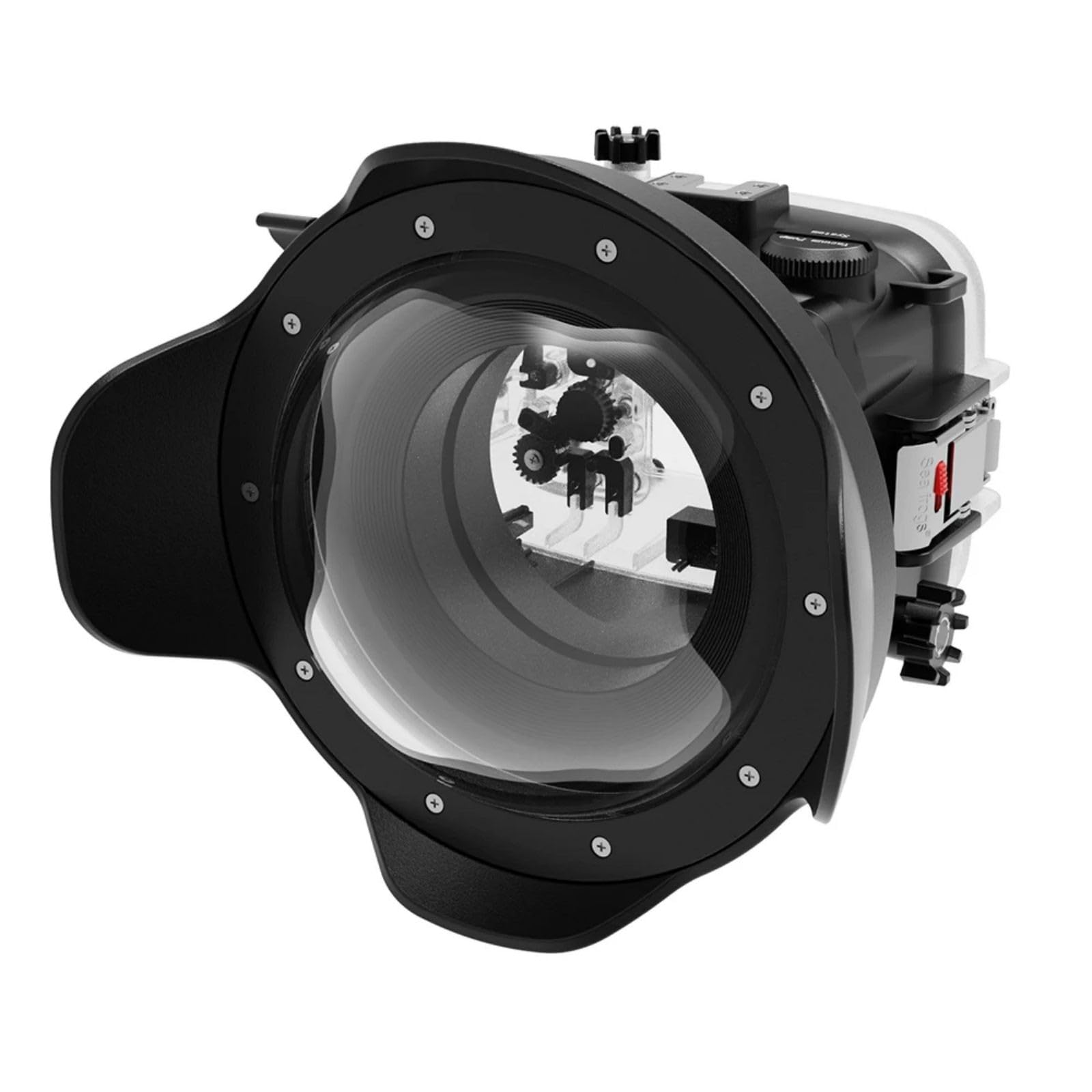 Seafrogs Carcasa Subacuática para Sony A6700 con Puerto De Cúpula Wa005F, [40M/130Ft] Carcasa De Buceo Impermeable para Sony Ilce-6700 con E 18-105 Mm F4, 28-60 Mm F4-5.6