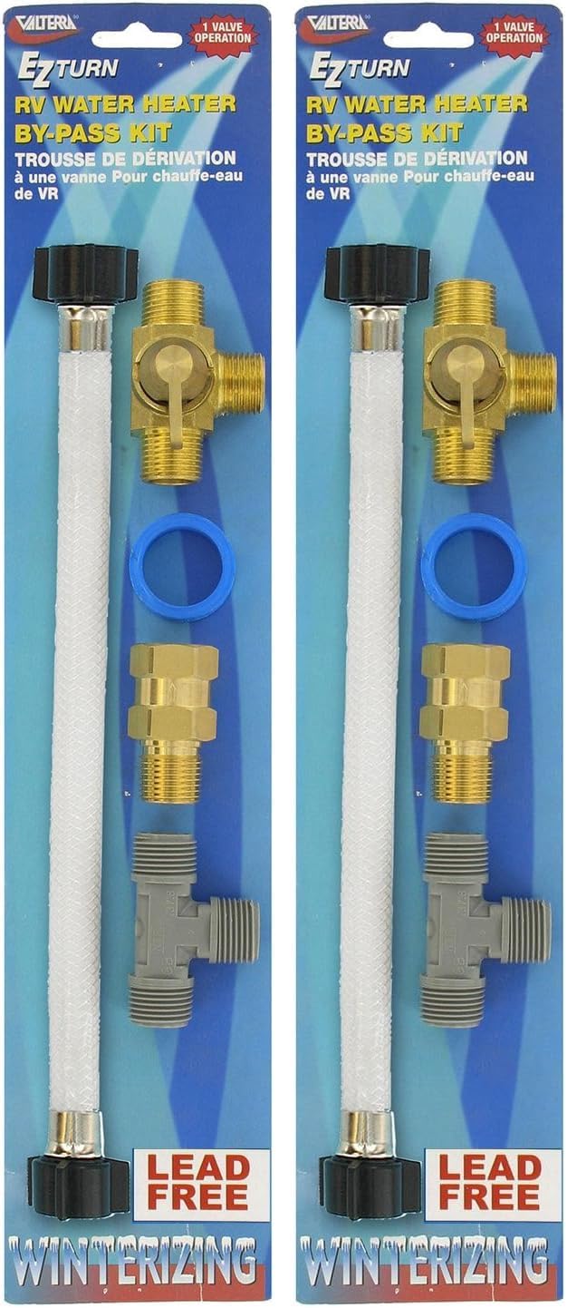 Valterra P23505LFVP Water Heater by-Pass Kit (Pack of 2)