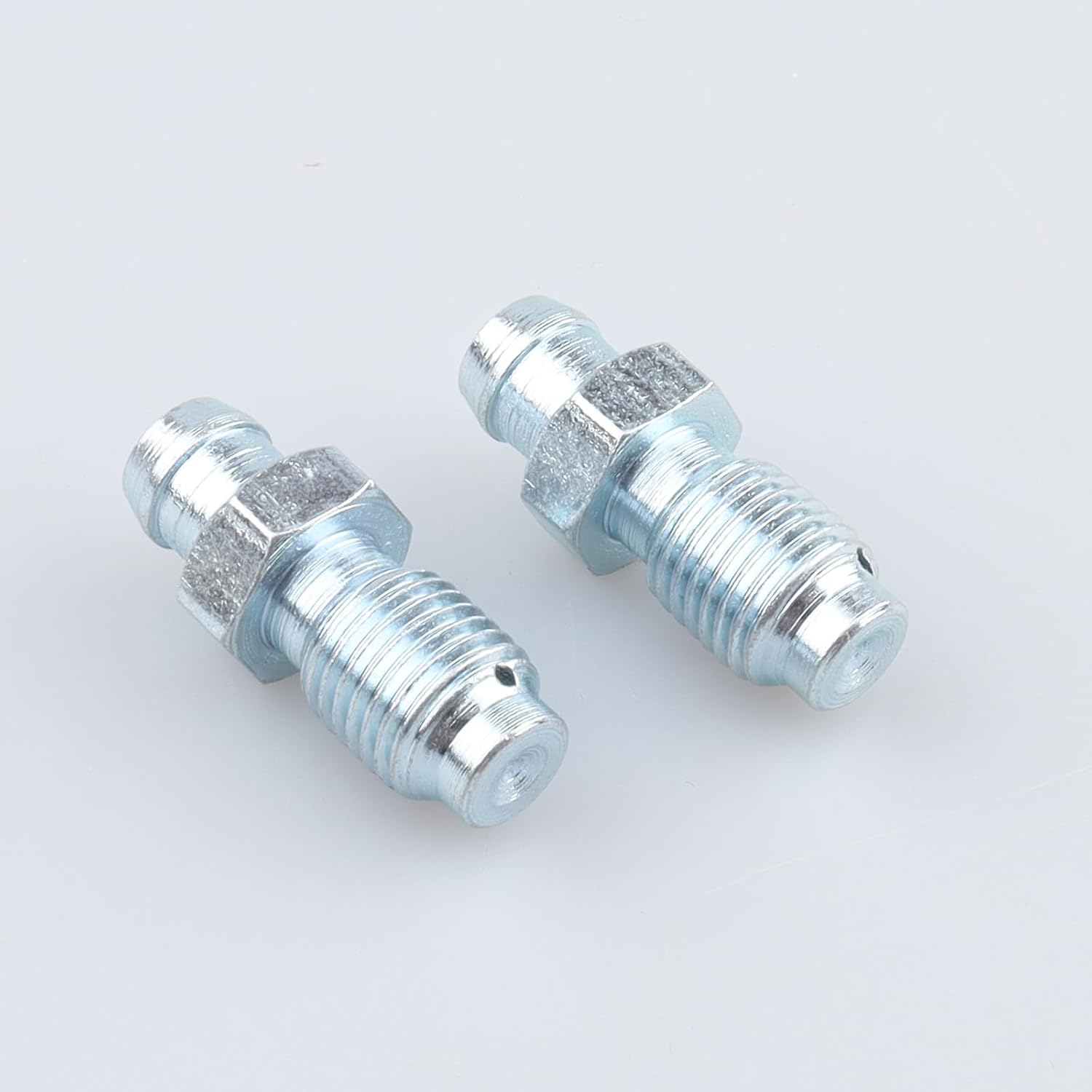 AC PERFORMANCE 3/8 x 24 Brake Bleed Nipple Screw Bleeder Fitting Zinc Steel, Full Length 26.5mm, Pack of 2
