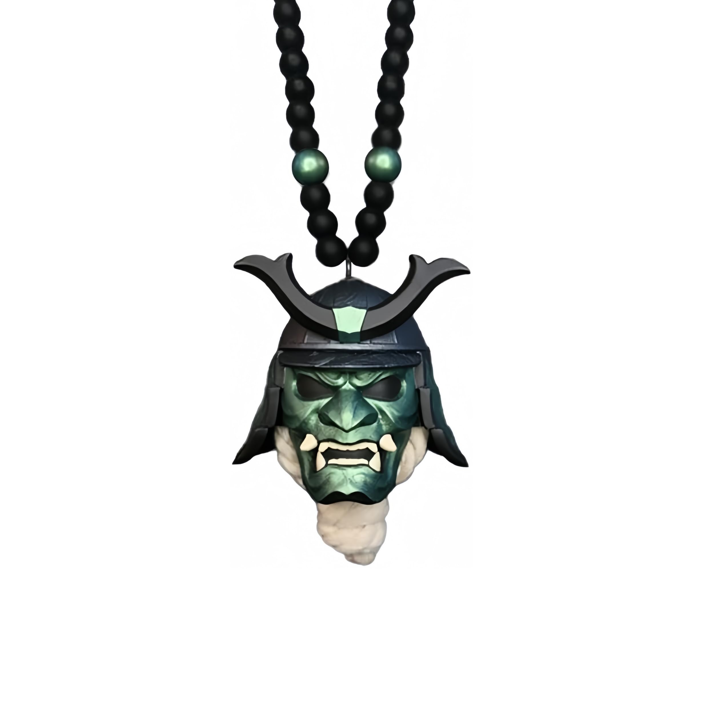 Car Hanging Pendant With Samurai Helmet,Japanese Oni Samurai Kabuto Helmet Car Decoration I.334734987