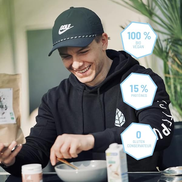 Nutripure | Pure Granola Bio | Muesli Vegan Pépites de Chocolat Noir | Cru, Sans Conservateur, Sans Gluten ni Sucre Ajouté | Artisanal | Riche en protéines et fibres | 350g - 5