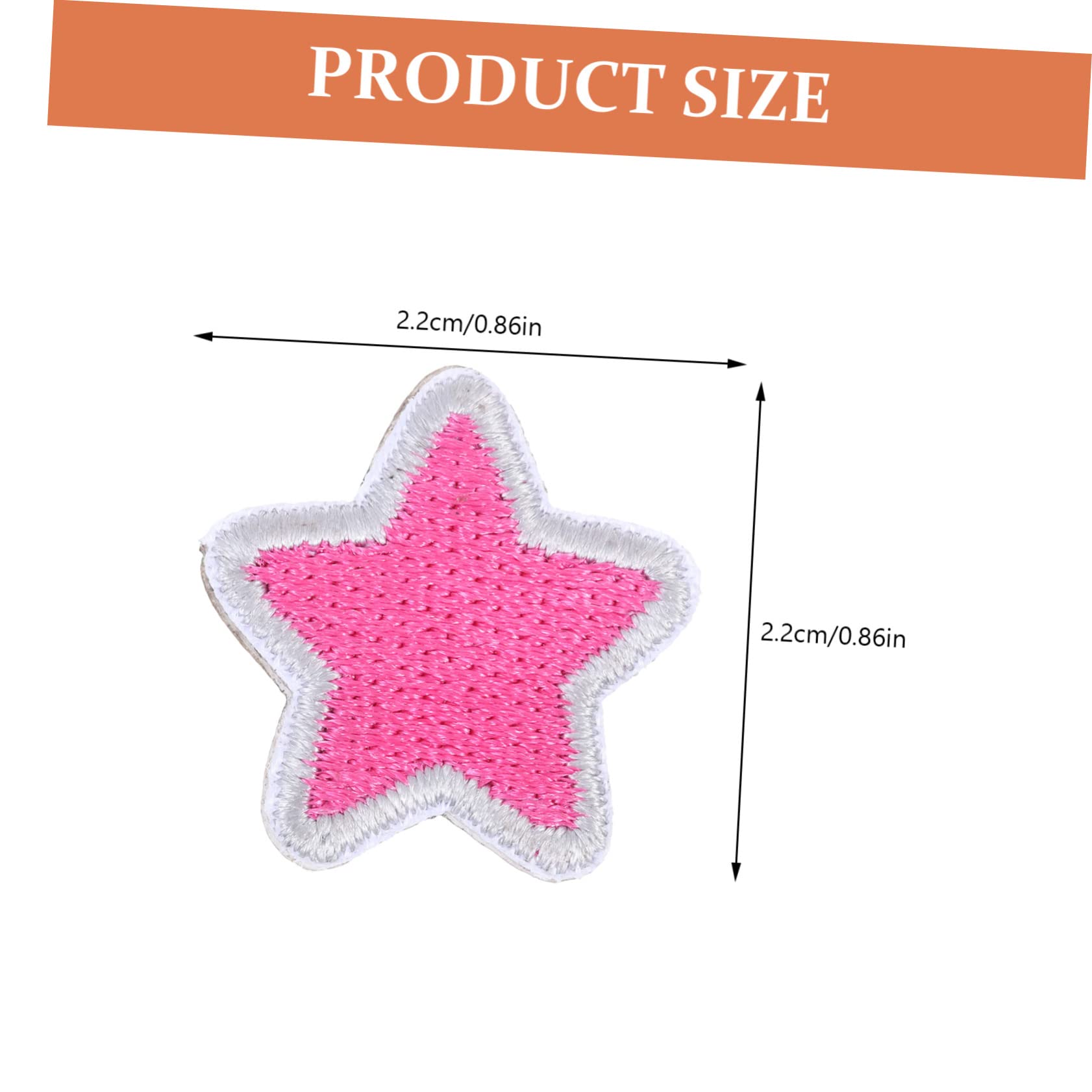 STOBOK 100pezzi Patches Ricamati Adesivi Per Abbigliamento Toppe Forma Di Stella Per Decorazione e Riparazione Per Vestiti e Zaini