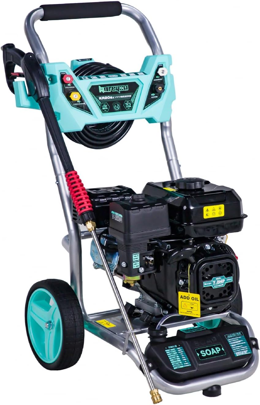 kareyouエンジン式高圧洗浄機 20MPAガソリンエンジン7.0馬力 純銅製