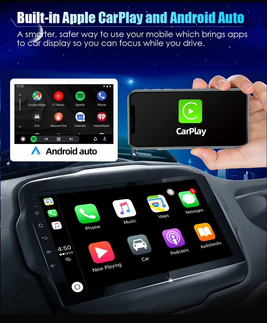 Für Ford Kuga Escape 2013-2019 8 Core 9" 32GB Android 12 Autoradio DAB+ CarPlay Navi GPS HD Touchscreen Bluetooth WiFi FM RDS Lenkradkontrolle DSP USB