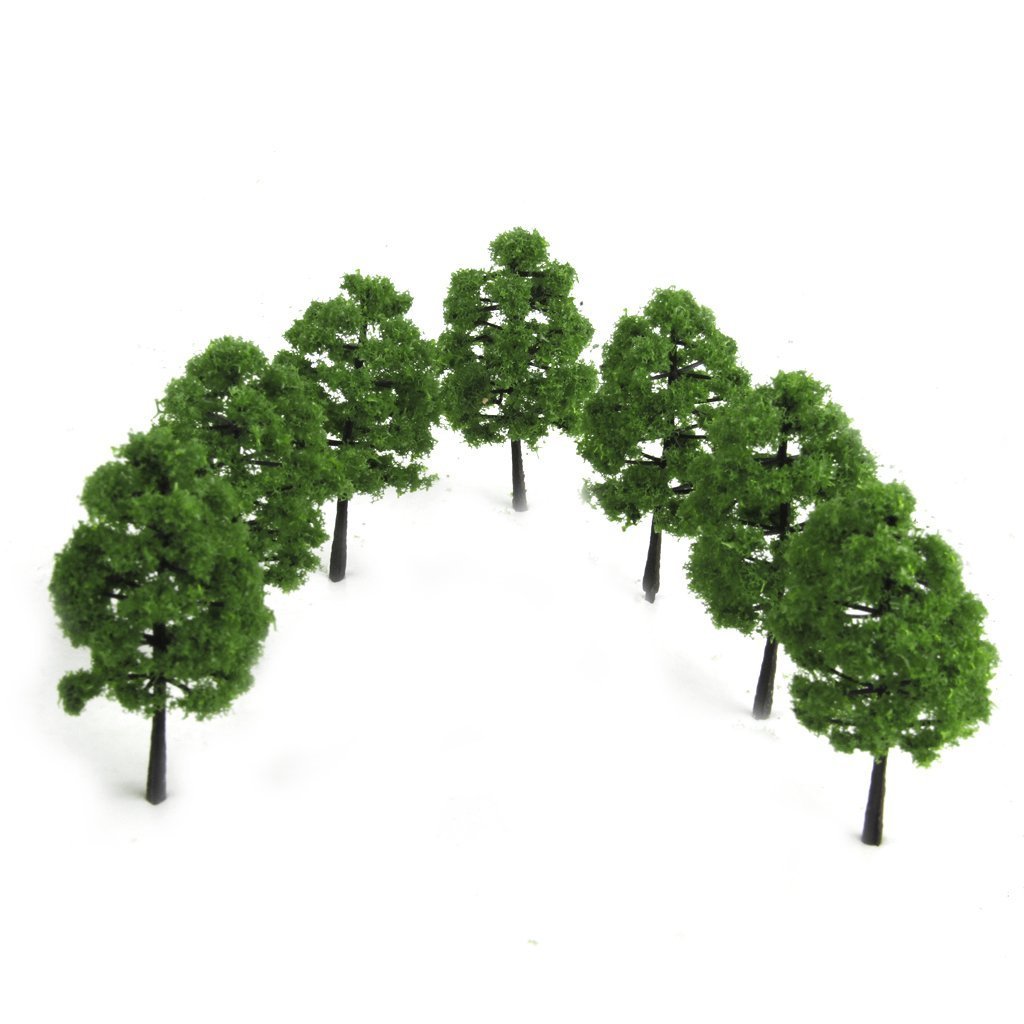 Lot de 70pcs Arbre Miniature Plantes Arbre Modèle, modèle Paysage, l'Architecture Arbres, Trains Railways Paysage Ho OO Z TT Multi Scale
