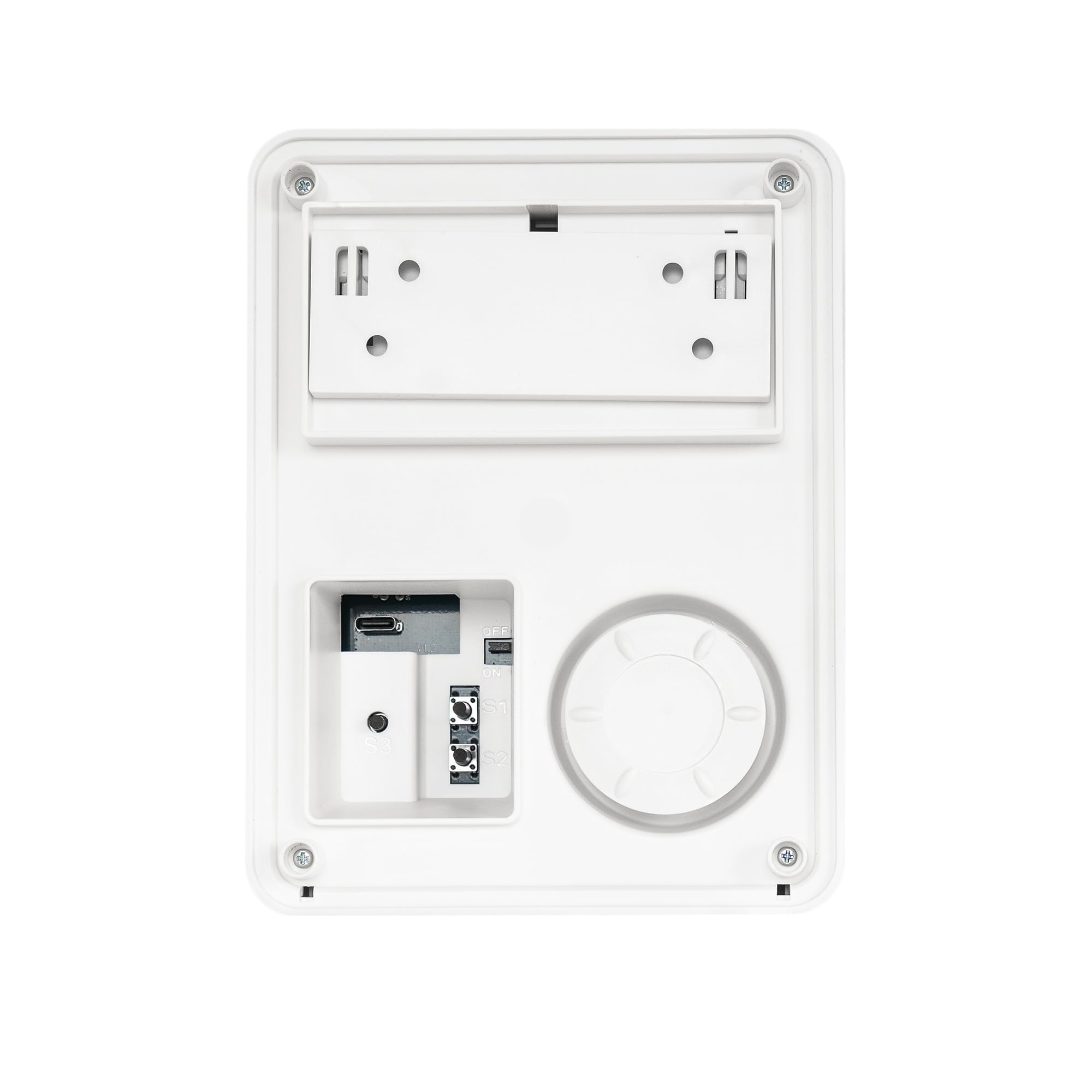 PNI SafeHouse HS006 Sirène extérieure sans Fil avec Chargement ou Via Port USB-C, Batterie 1000 mAh, 100 DB