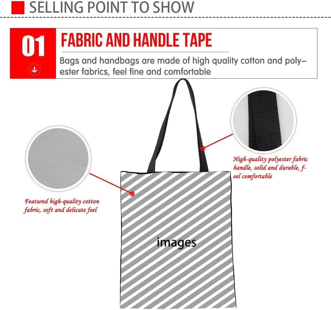 SEANATIVE Cute Cartoon Sloth Printed Eco Friendly Shopping Bags for Recycle Reusable Grocery-Bag Womens Canvas Totes-Follow Your Dreams - Image 4