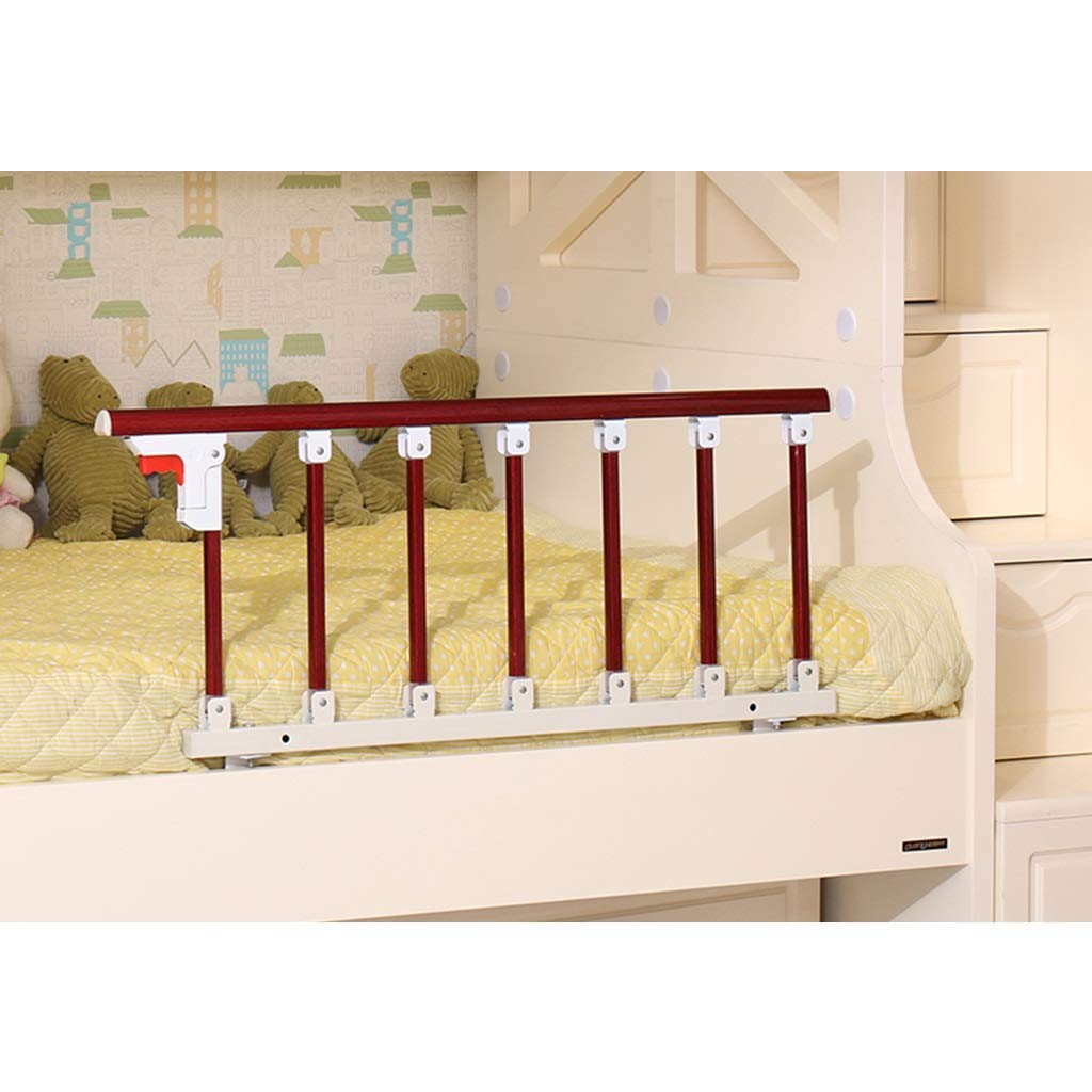Protezione Laterale per Anziani Ringhiera del Letto Maniglia di Assistenza di Sicurezza Ringhiera del Letto Anziani Adulti Bambini Guard Rails Pieghevole Ospedale Comodino Maniglione Metallo Rosso V