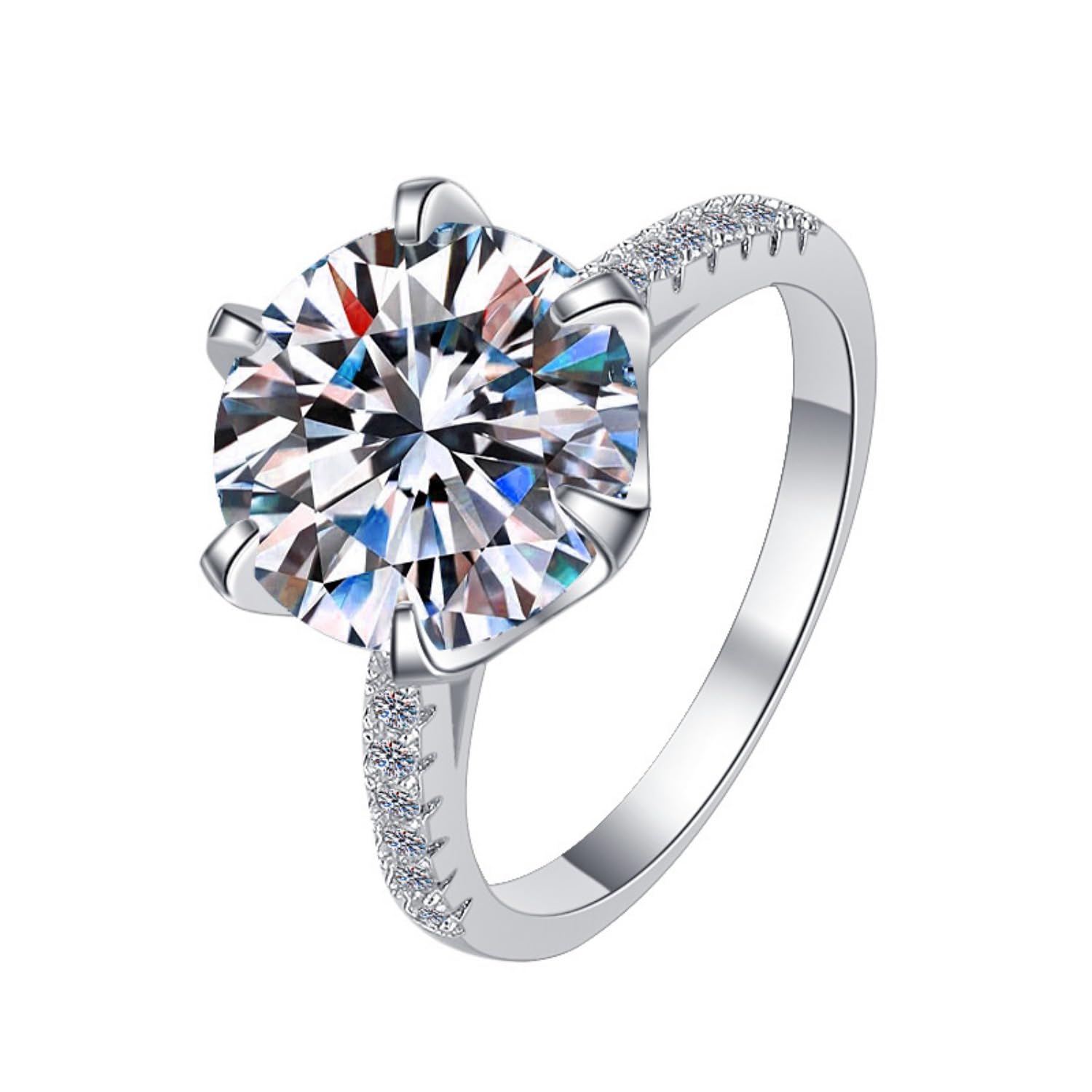 Bague moissanite 5 carats le cadeau de mariage idéal
