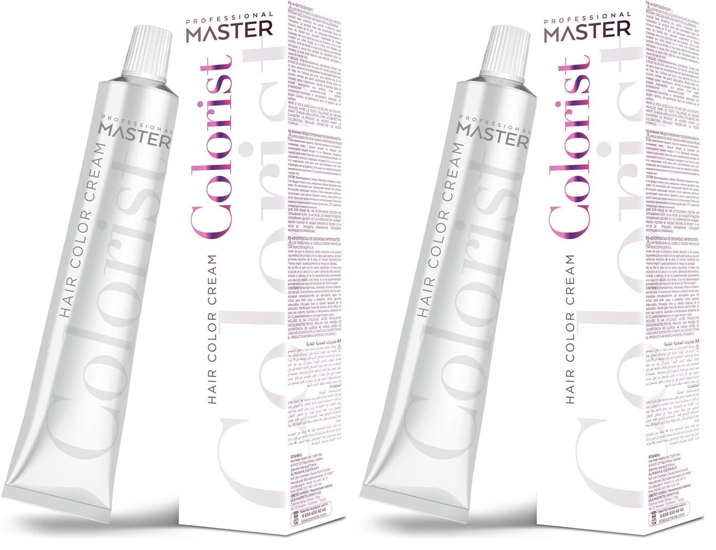 Professional Tüp Saç Boyası Boya 60 ml Ul-V+ Ultra Sarı Yoğun Viyole (2 paketi)