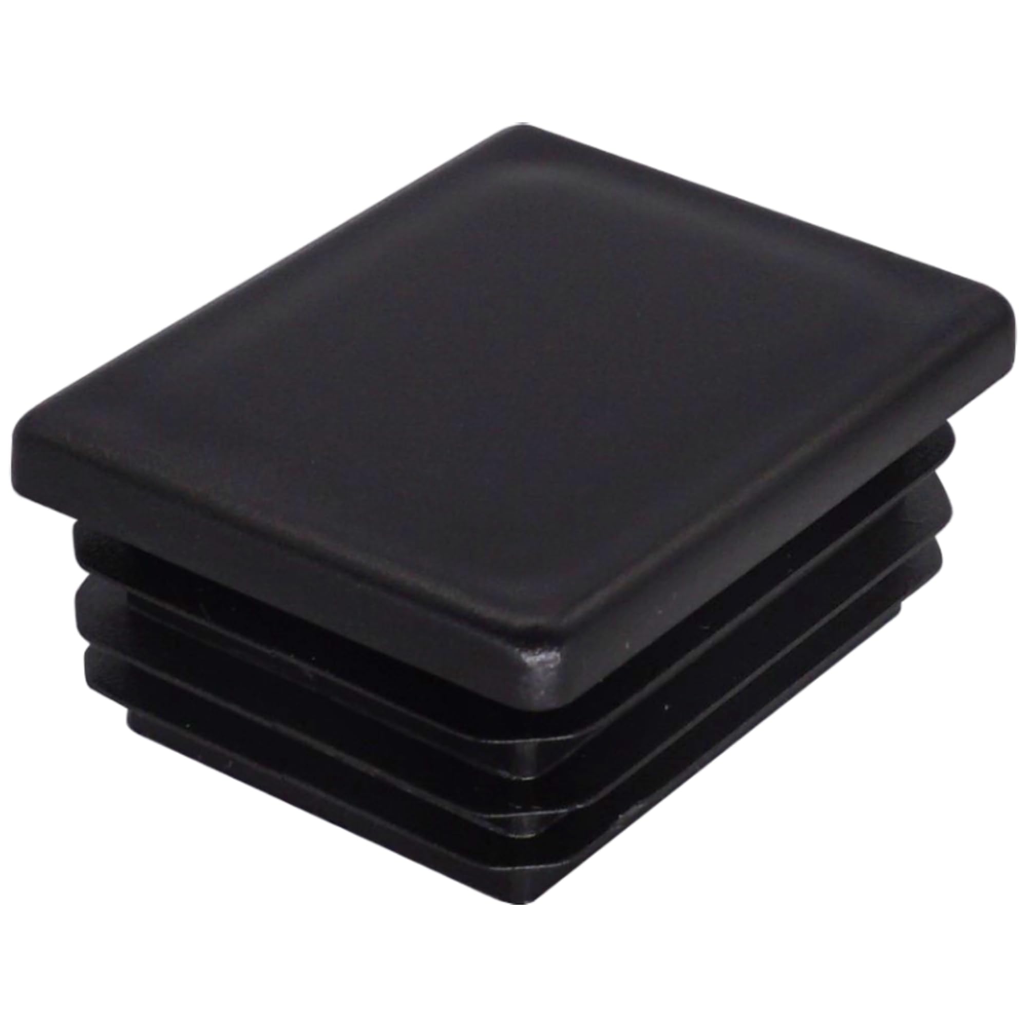 SKIR'CO (40 pcs) Rectangular Plastic Plugs 40 x 50 mm, Mat Tube End Caps, Rectangle Tube Inserts, Fence Post Plugs, Black RAL 9005