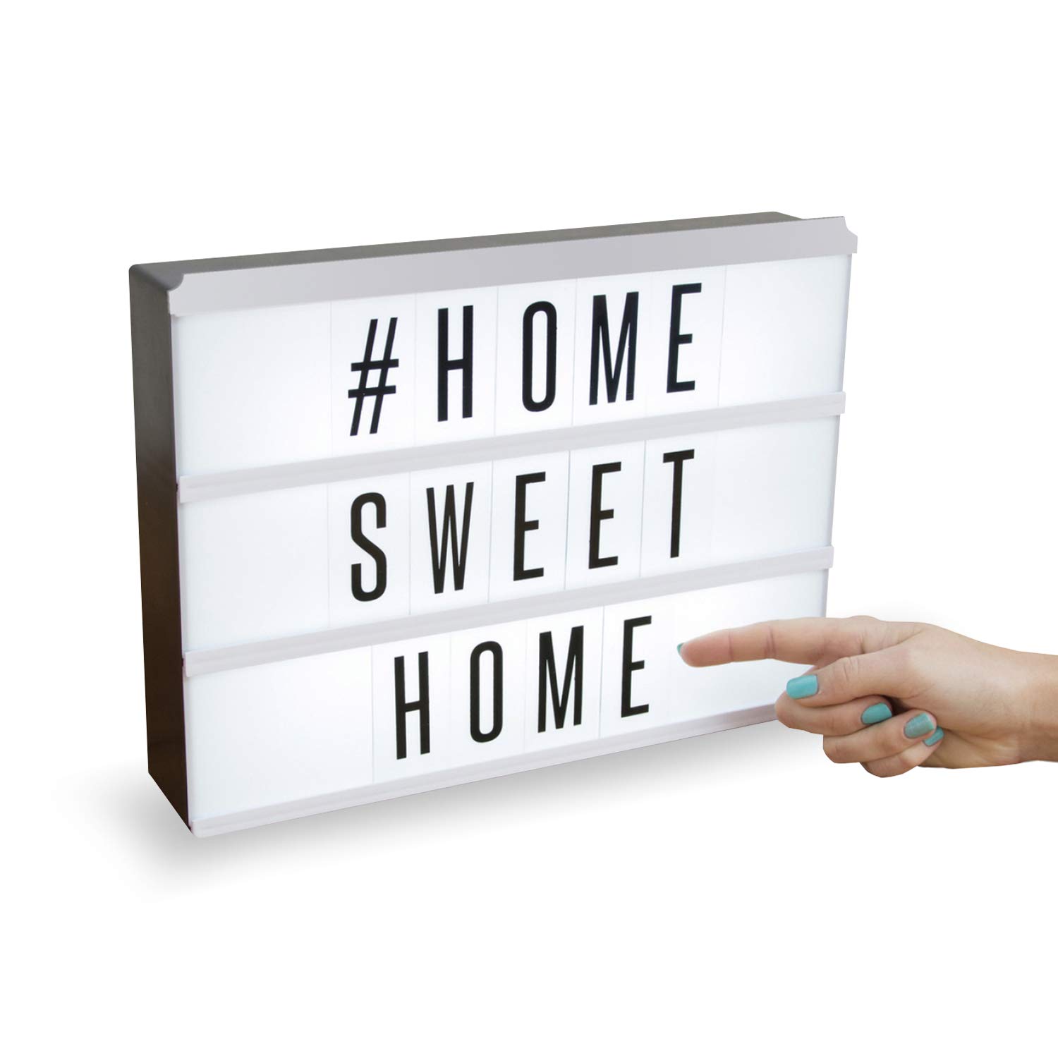 Powerfull White A4 Cinematic Light Box | Includes 147 Letters, Numbers And Symbols